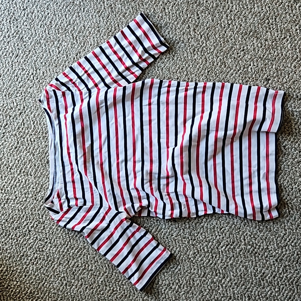 Gap Strtch Shirt 3/4 Sleeves Sz. L
